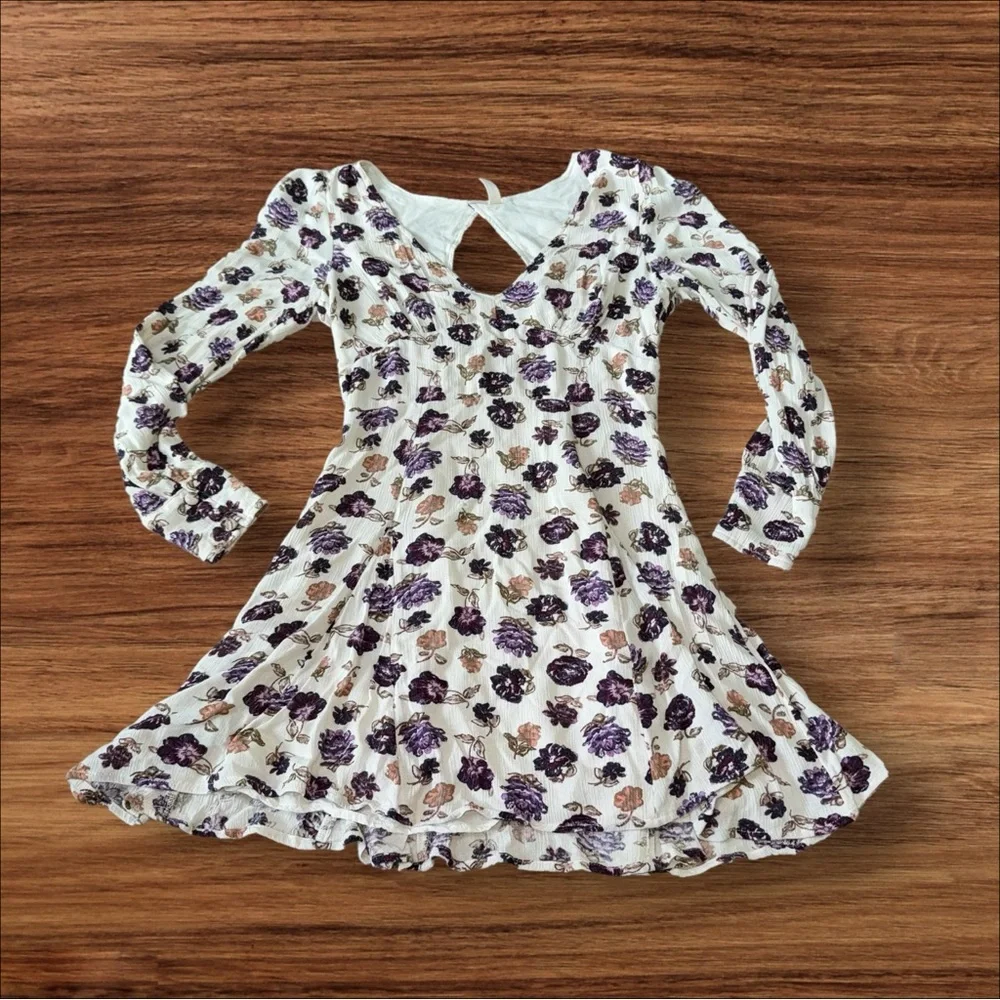 EUC Free People About A Girl Fit And Flare Dress size 0 MSRP: $128 FLORAL SPRING